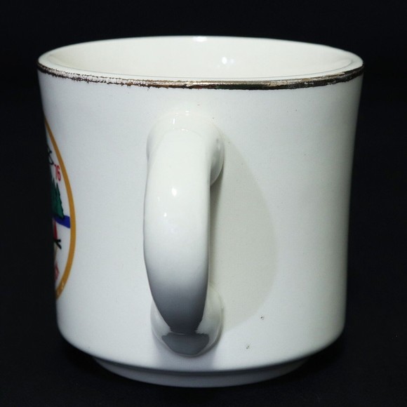 Boy Scouts VTG BSA Mug Cup Castle Rock 1976 Four Lakes Council Indian Brave RARE - Picture 4 of 6